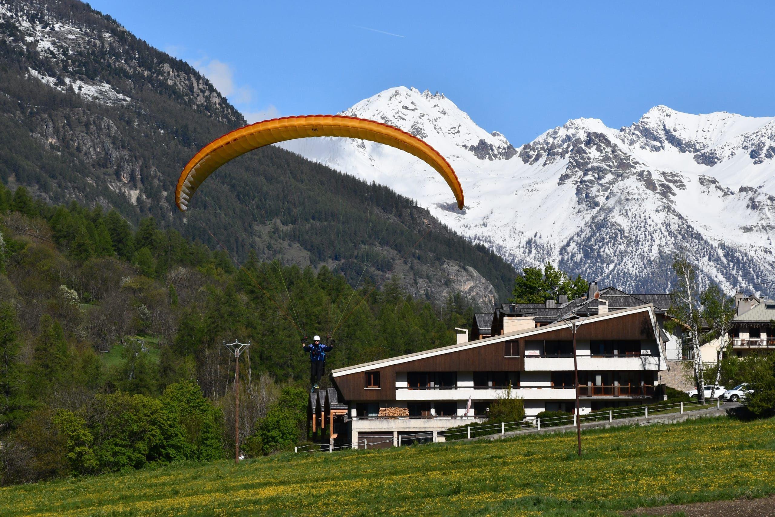 Photo d'un vol en parapente à Serre Chevalier