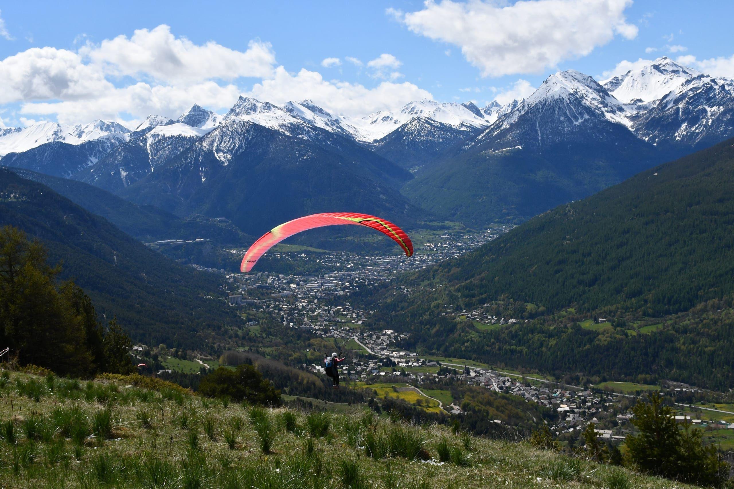 Photo d'un vol en parapente à Serre Chevalier