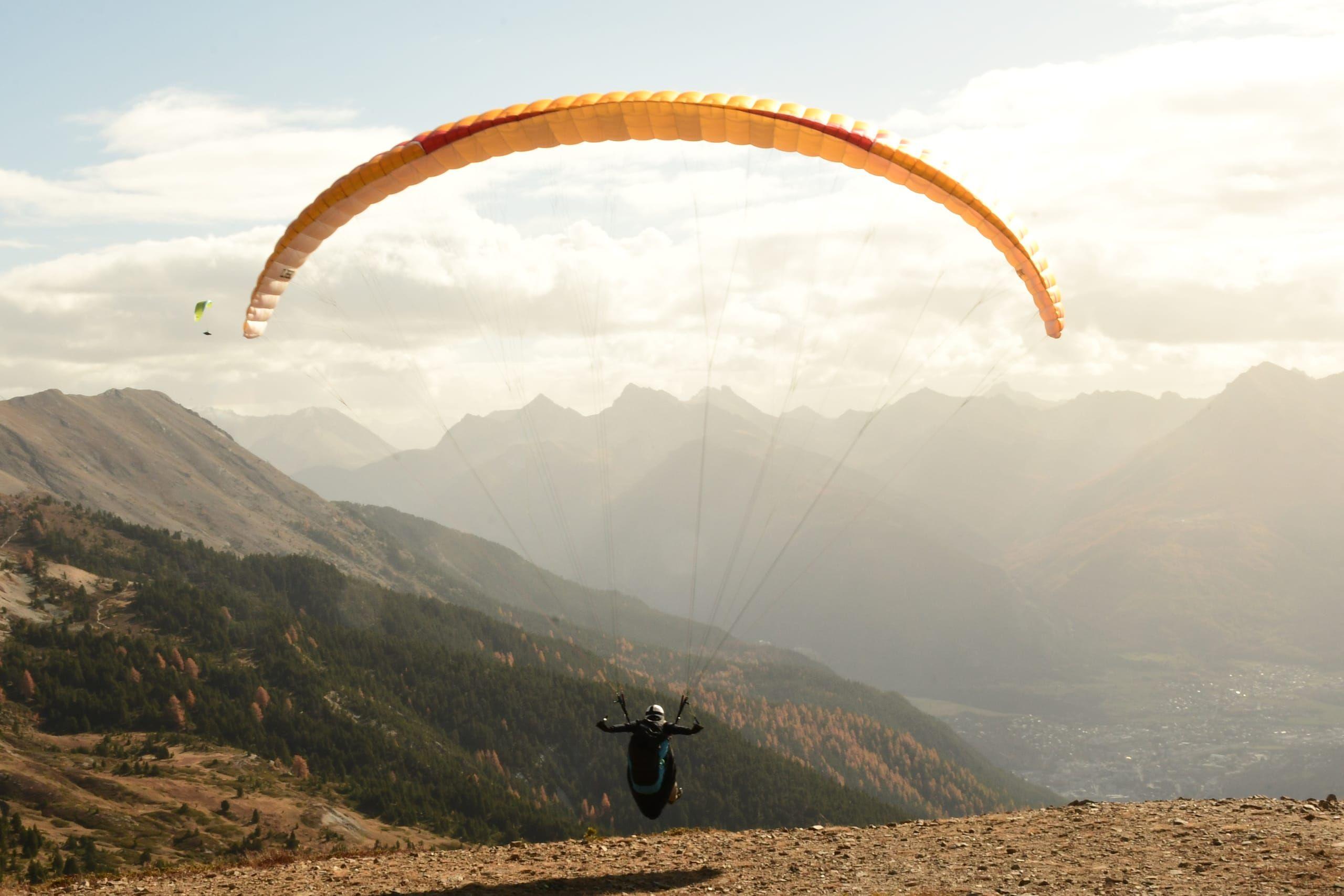 Photo d'un vol en parapente à Serre Chevalier